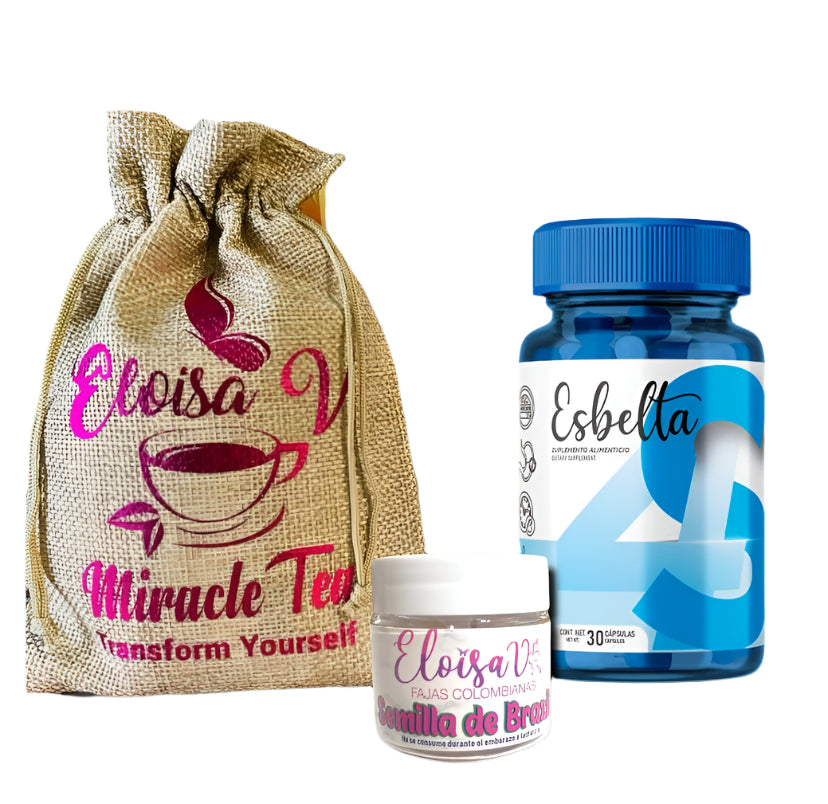 Esbelta 4S + semilla de brazil + miracle tea combo