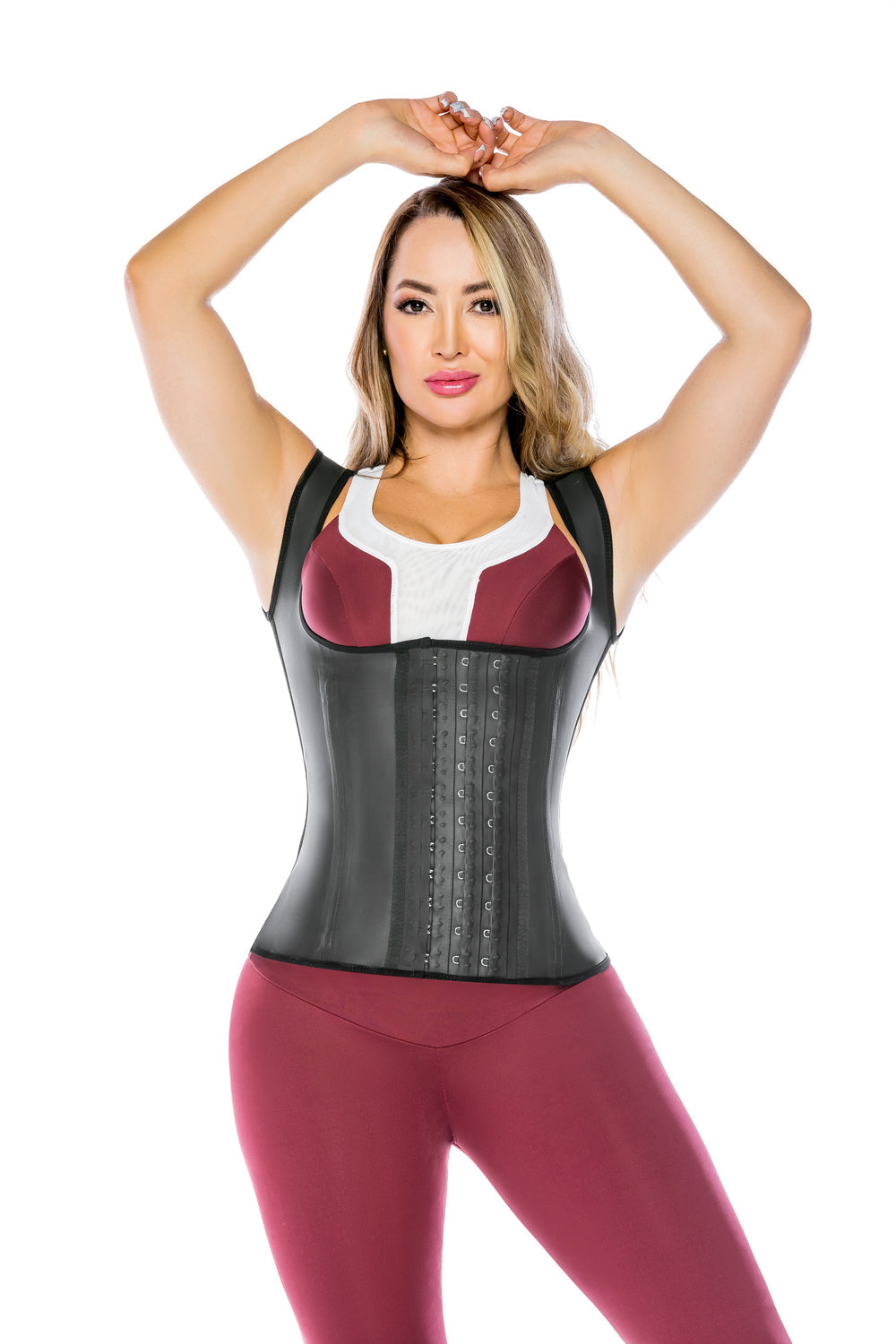Black Latex Vest Waist Trainers. Reduce measures in waist, abdomen and  back. The easiest way to have a body with defined curves. –  eloisavfajascolombianas